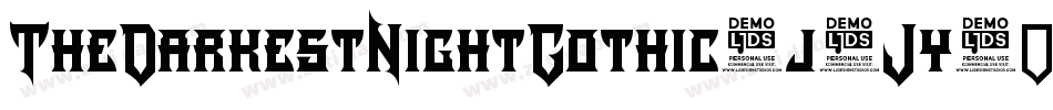 TheDarkestNightGothic-j0Jy字体转换