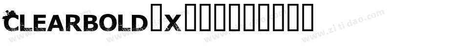 Clearbold-x380字体转换