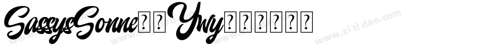 SassysSonne-9Ywy字体转换