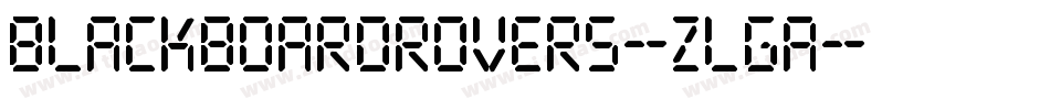 BlackboardRovers-zLga字体转换 BlackboardRovers-zLga字体转换