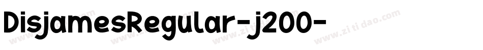 DisjamesRegular-j2OO字体转换