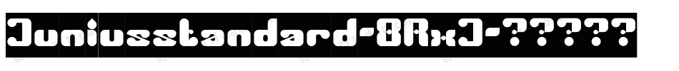 Juniusstandard-8RxJ字体转换