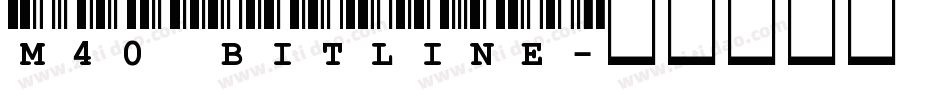 M40_BITLINE字体转换