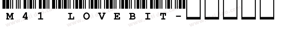 M41_LOVEBIT字体转换