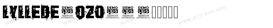 Lyllede-qZo05字体转换