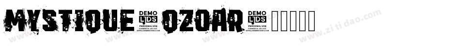 Mystique-qZoAr字体转换
