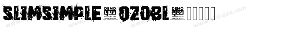 SlimSimple-qZoBl字体转换