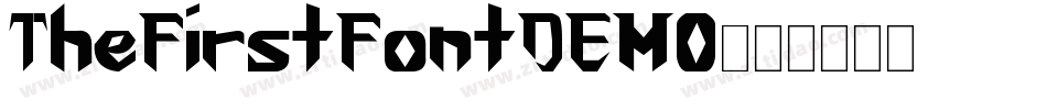 TheFirstFontDEMO字体转换