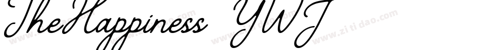 TheHappiness-YWJ4字体转换
