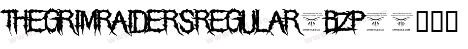 TheGrimRaidersRegular-BzP5字体转换