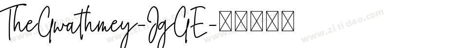TheGwathmey-JgGE字体转换 TheGwathmey-JgGE字体转换