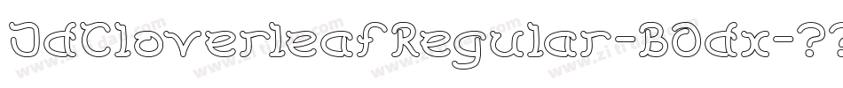 JdCloverleafRegular-BOdx字体转换