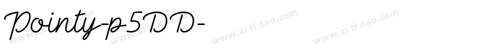 Pointy-p5DD字体转换