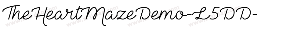 TheHeartMazeDemo-L5DD字体转换
