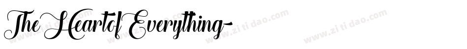 TheHeartofEverything字体转换