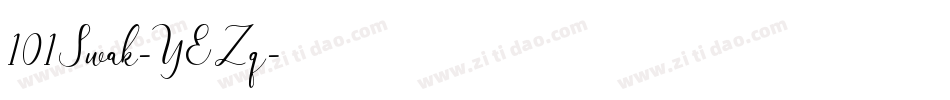 101Swak-YEZq字体转换