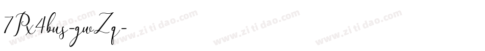 7Px4bus-gwZq字体转换