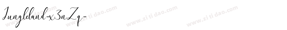 Jungleland-x3nZq字体转换