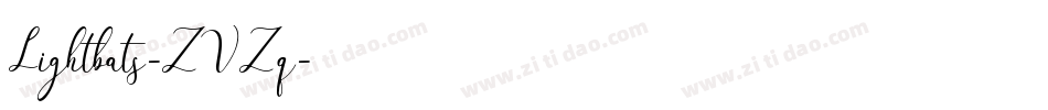 Lightbats-ZVZq字体转换