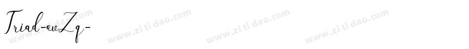 Triad-ovZq字体转换