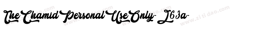 TheChamidPersonalUseOnly-J63a字体转换 TheChamidPersonalUseOnly-J63a字体转换