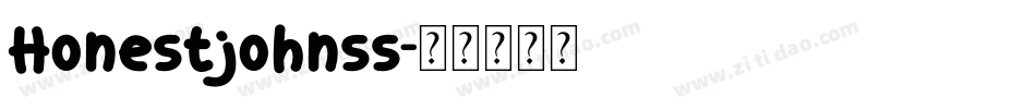 Honestjohnss字体转换