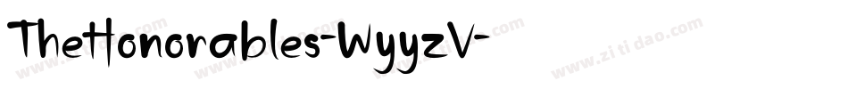 TheHonorables-WyyzV字体转换