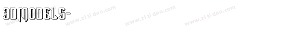 3DModels字体转换