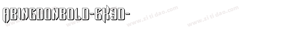 AbingdonBold-6K3D字体转换