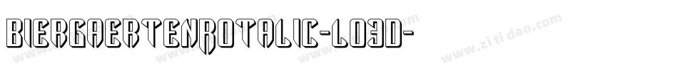 BiergaertenRotalic-lo3d字体转换