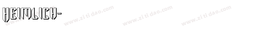 Heimlich字体转换
