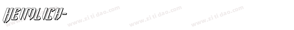 Heimlich字体转换