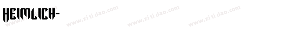 Heimlich字体转换