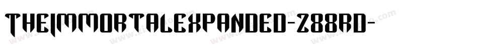 TheImmortalExpanded-z88rD字体转换