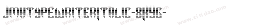 JmhtypewriterItalic-8KYg字体转换