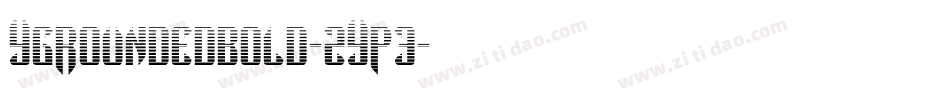YgRoundedBold-2YP3字体转换