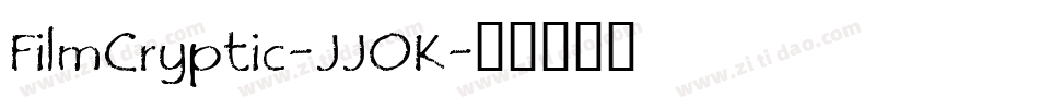 FilmCryptic-JJOK字体转换
