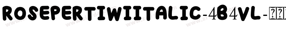 RosePertiwiItalic-4B4Vl字体转换