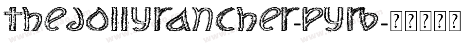 TheJollyRancher-PyrB字体转换