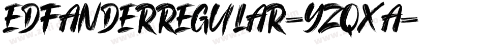 EdfanderRegular-YzqXa字体转换