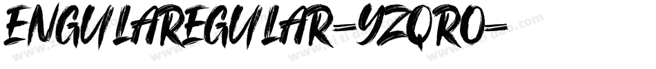 EngulaRegular-YzqRo字体转换