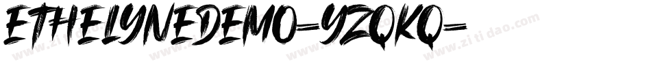 EthelyneDemo-YzqKq字体转换 EthelyneDemo-YzqKq字体转换