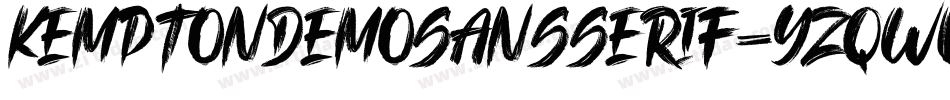 KemptonDemoSansSerif-YzqWv字体转换