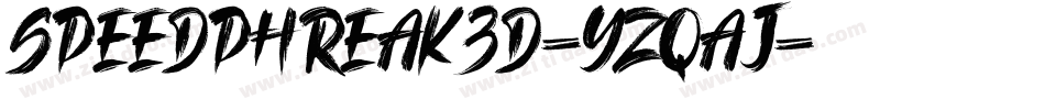 SpeedPhreak3D-YzqAj字体转换
