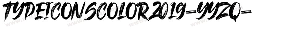 TypeIconsColor2019-YYzq字体转换