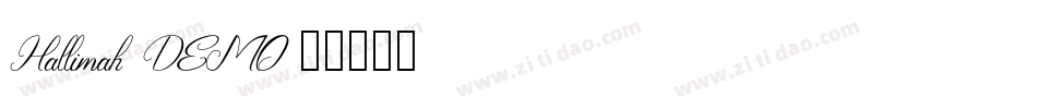Hallimah_DEMO字体转换