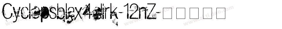 Cyclopsblax4dirk-12nZ字体转换