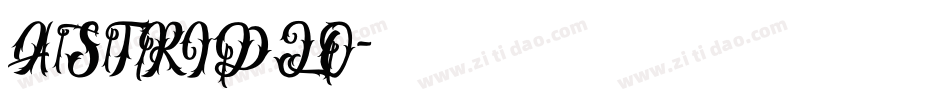 ASTRIDLO字体转换