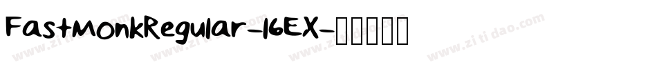 FastMonkRegular-l6EX字体转换