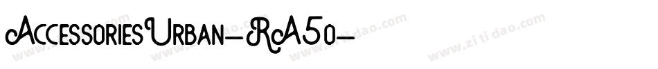 AccessoriesUrban-RA5o字体转换